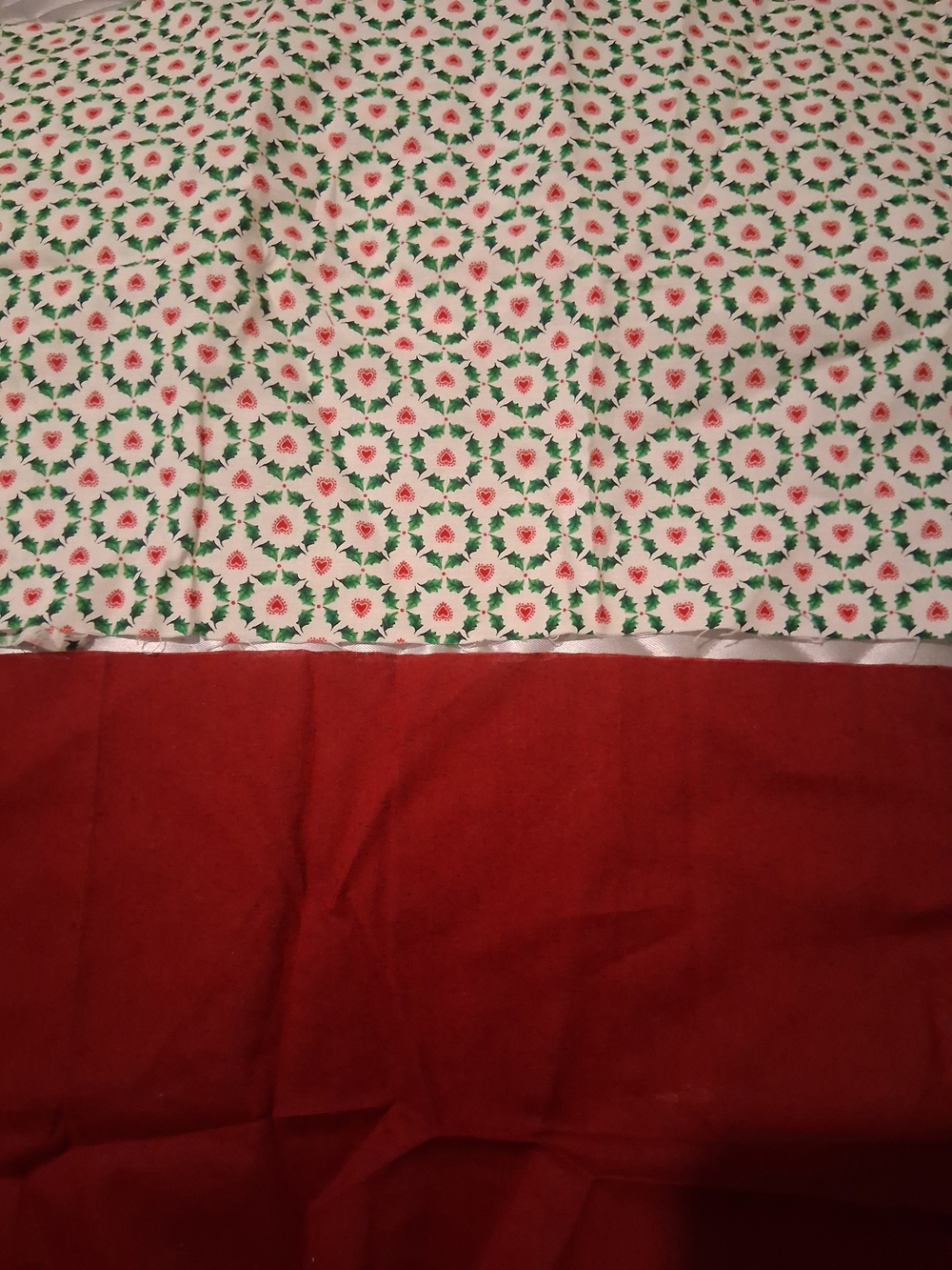 Holiday Floral Cotton Fabric Pieces